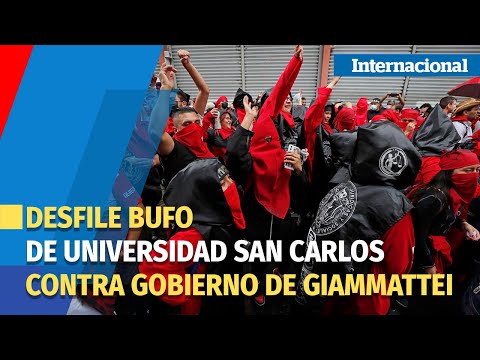 Estudiantes de la Universidad San Carlos en Guatemala realizan la tradicional Huelga de Dolores