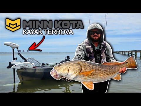 I Put a Spotlock Equipped Motor on my Kayak... || Minn Kota Kayak Terrova First Impressions/Test Run