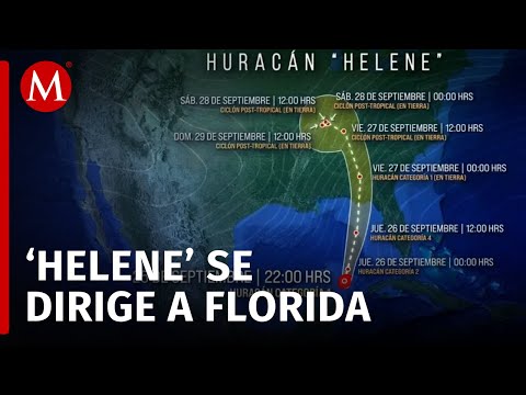 Huracán Helene amenaza a Florida tras dejar daños en Quintana Roo