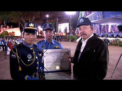 Presidente Daniel Ortega preside acto de la XXIV Graduación de Cadetes en Ciencias Policiales
