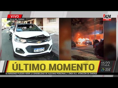 QUEMACOCHES: incendiaron dos autos en el barrio porteño de Villa del Parque