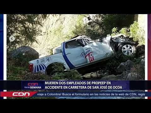 Mueren dos empleados de PROPEEP en accidente en carretera de San José de Ocoa