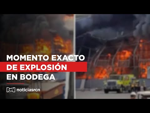 Video: momento exacto de la impresionante explosión en bodegas de Contecar, en Cartagena