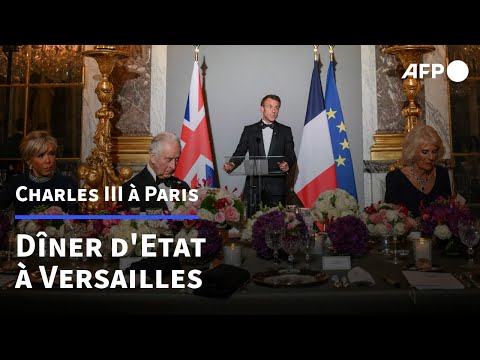 Visite de Charles III: l'amitié franco-britannique au menu du dîner d'Etat à Versailles | AFP