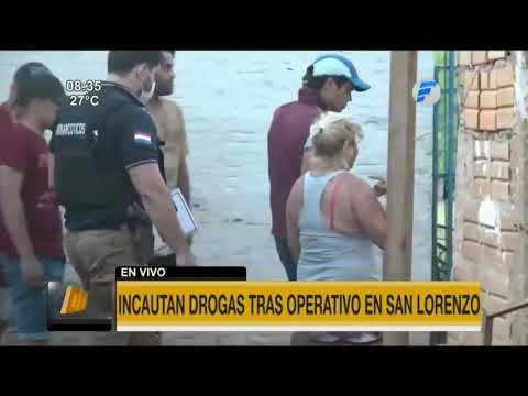 Incautan drogas de vivienda tras operativo en San Lorenzo