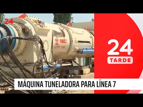 Presentan máquina tuneladora para Línea 7 de Metro | 24 Horas TVN Chile