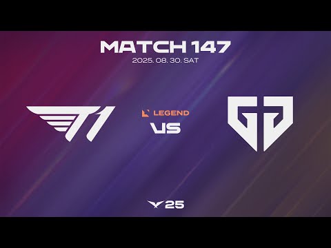 T1 vs GEN | 매치 147 하이라이트 | 08.30 | 2025 LCK
