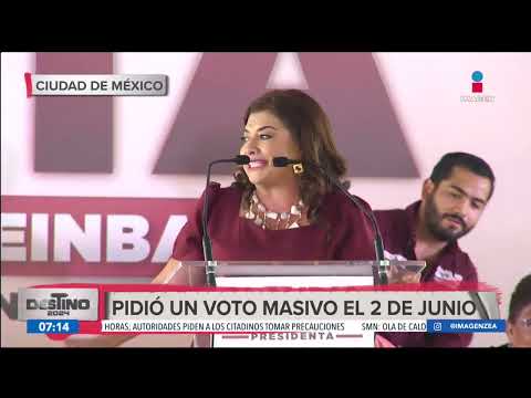 Claudia Sheinbaum llama a votar por Clara Brugada en la CDMX | Noticias con Francisco Zea