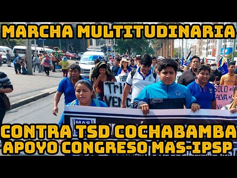 ORGANIZACIONES SOCIALES MARCHAN CONTRA TRIBUNA ELECTORAL Y EL GOBIERNO DE ARCE EN COCHABAMBA..
