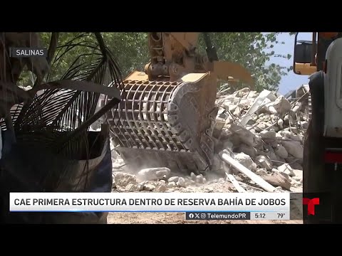 Inicia la demolición de estructuras en Bahía de Jobos