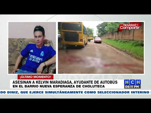 Pistoleros asesinan de varios impactos de bala a “El Chino”, ayudante de bus en Choluteca