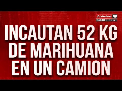 Operativo mandioca: Incautan 52 kg de marihuana