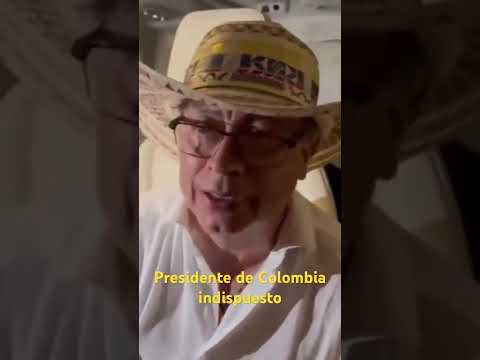 Presidente de Colombia visiblemente indispuesto