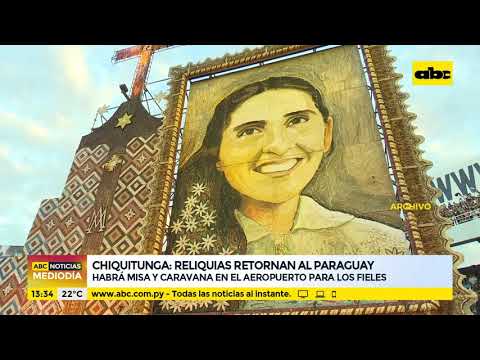 Chiquitunga: reliquias retornan a Paraguay