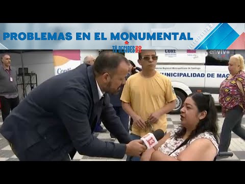 Mujer en silla de ruedas denuncia problemas para votar en el Estadio Monumental