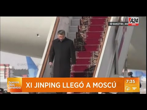 Xi Jinping llegó a Moscú en apoyo a Vladimir Putin