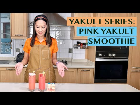 YAKULT SERIES: HOW TO MAKE PINK YAKULT SMOOTHIE