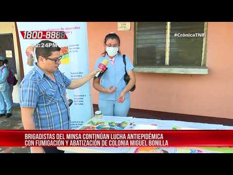 MINSA continúa lucha antiepidémica en Colonia Miguel Bonilla - Nicaragua