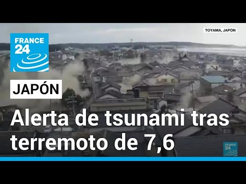 Terremoto de 7,6 prendió las alertas de tsunami en Japón • FRANCE 24 Español