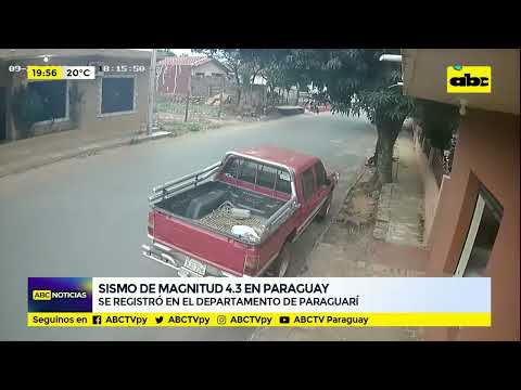 Sismo de magnitud 4.3 en Paraguarí