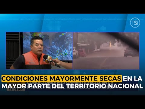 Condiciones mayormente secas en la mayor parte del territorio nacional