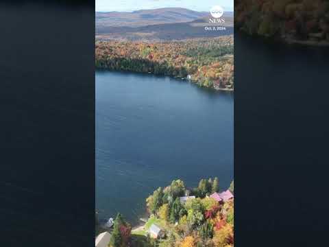 Drone footage captures the beauty of autumn in Vermont