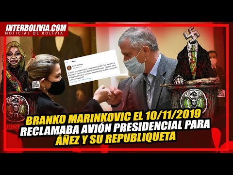 ?  Marinkovic reclamaba avión presidencial para Áñez el 10/11/2019 cuando aún no era presidenta