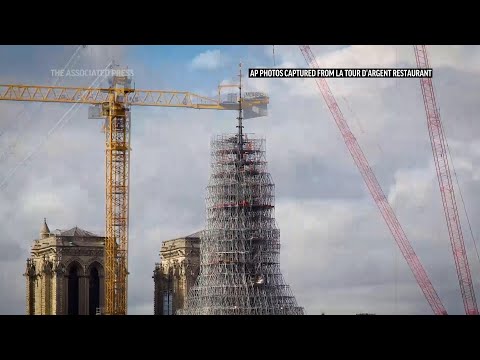 Timelapse reveals Notre Dame’s new spire, rebuilt after 2019 Paris fire