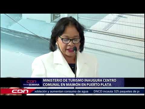 Ministro de Turismo inaugura centro comunal en Maimón en Puerto Plata