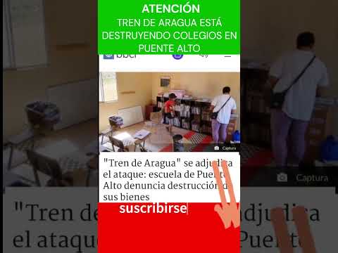 ?DESTRUYE COLEGIOS EN #PUENTEALTO EL TREN DE ARAGUA