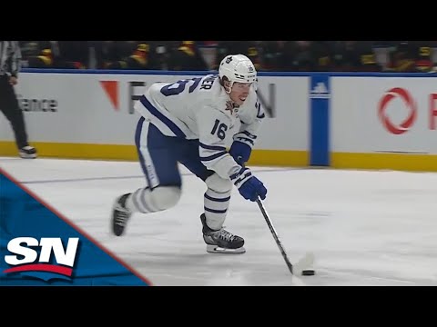 Mitch Marner Steals Puck Before Sniping Short-Handed Goal On Breakaway vs. Canucks