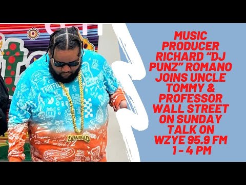 Richard DJ PUNZ Romano Joins Uncle Tommy & Professor Wall Street, Sunday Talk  WZYE 95.9 FM 1-4 PM