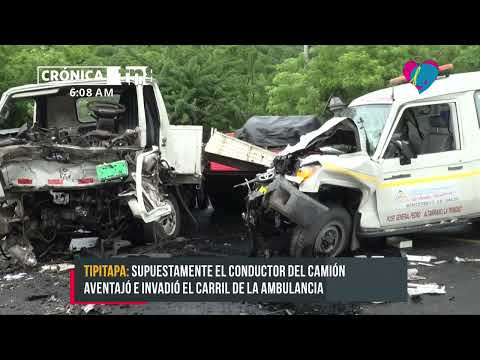 Violento accidente deja un fallecido y cinco lesionados en Tipitapa - Nicaragua