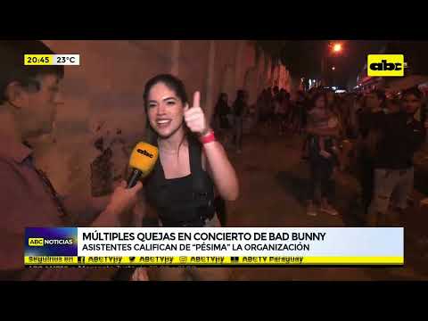 Múltiples quejas en concierto de Bad Bunny