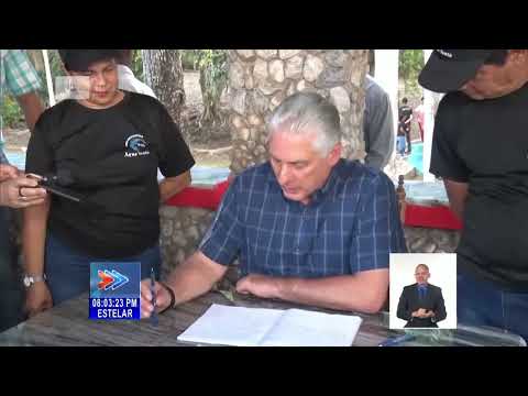 Recorre presidente de Cuba proyectos y entidades del Municipio Especial Isla de la Juventud