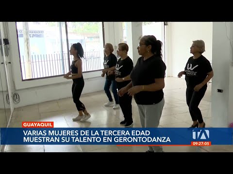 La Gerontodanza es una propuesta de baile para guayaquileñas de la tercera edad
