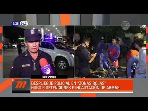 Importante despliegue policial en 'zonas rojas' de Asunción
