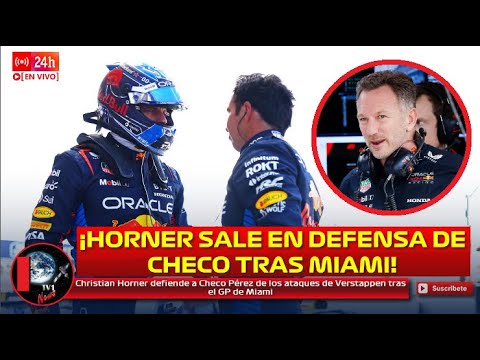Christian Horner defiende a Checo Pérez de los ataques de Verstappen tras el GP de Miami