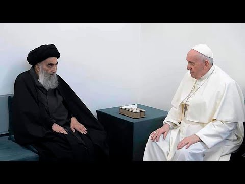 Histórico encuentro entre el papa Francisco y el ayatolá Al-Sistani