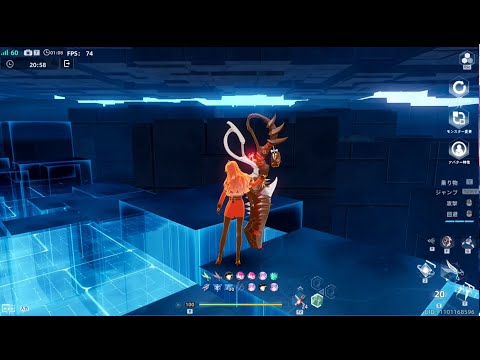 幻塔　サリディテストサーバーアプデ後　炎ラナ/サリディ/キャロット　８４．９５Ｇ　　#幻塔　#TowerOfFantasy #幻塔先行テスト