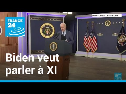 Biden veut parler à Xi du ballon chinois et dit ne pas chercher de Guerre froide • FRANCE 24