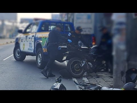 Motociclista murió tras fuerte colisión en calzada Aguilar Batres