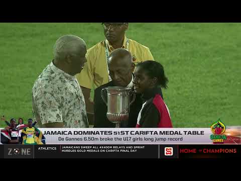 Jamaica dominates 51st CARIFTA medal table. Topping the table with 84 medals.