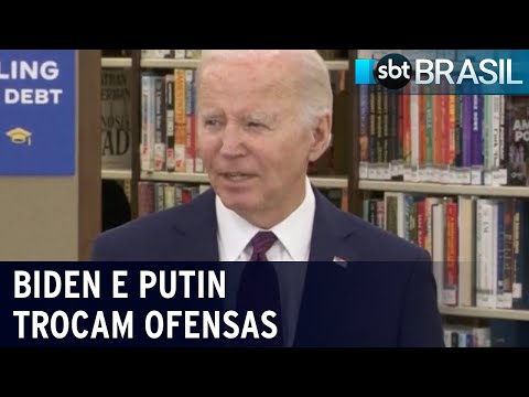 Putin responde comentário de Biden após xingamento do presidente americano | SBT Brasil (22/02/24)