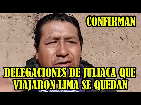 DELEGACIONES DE JULIACA QUE VIAJARON LIMA NO VAN RETORNAR SE QUEDAN HASTA RENUNCIA DINA BOLUARTE..