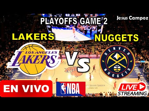 Donde ver Lakers vs Nuggets en vivo game 2 Playoffs NBA 2023 angeles vs denver juego hoy 18/05/2023