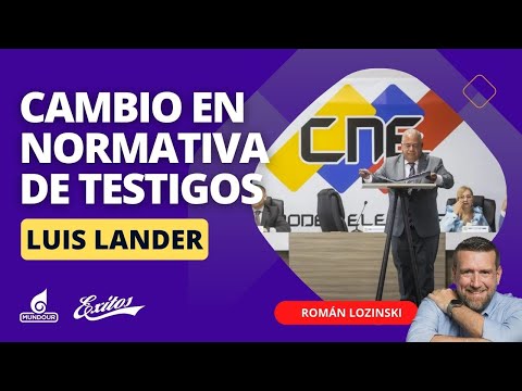 ¿Qué implica cambio en normativa de testigos? Román Lozinski entrevista a Luis Lander