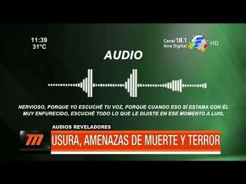 Audios reveladores: usura, amenazas de muerte y terror