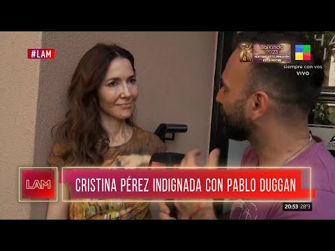 Cristina Pérez le respondió a Pablo Duggan