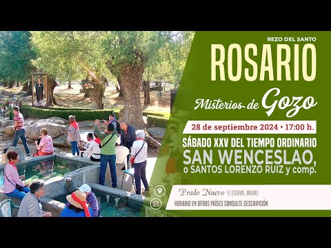 SANTO ROSARIO MEDITADO de hoy Sábado (Misterios Gozosos) en DIRECTO desde PRADO NUEVO a las 17:00 h.